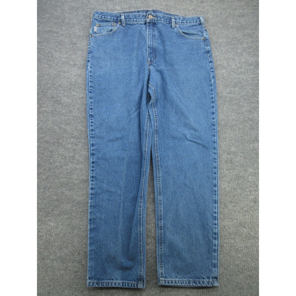 Carhartt Mens Jeans Traditional Fit Blue Denim B18 DST 42 X 32